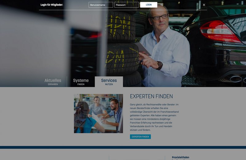 DFV Website Login Bereich