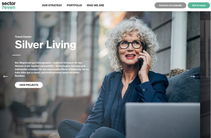 Sector7 Website Startseite
