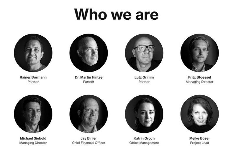 Sector7 Website Team Seite