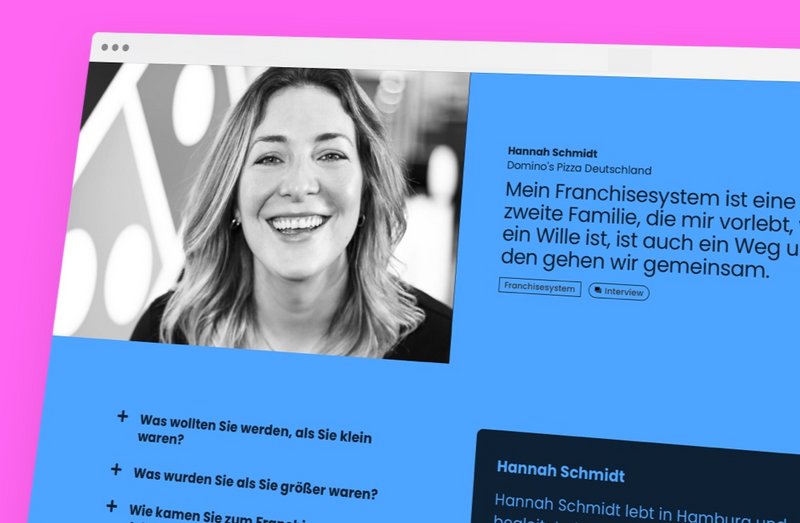 Frauen im Franchise Website Profil Hannah Schmidt