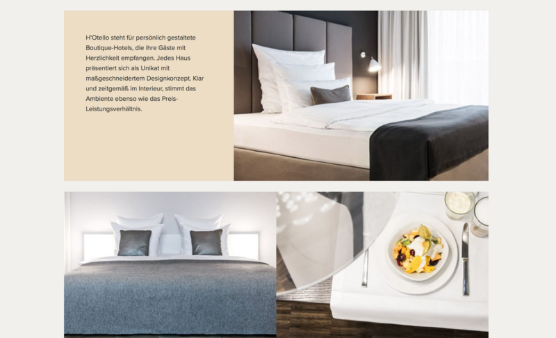 H Group Website Hotelseite