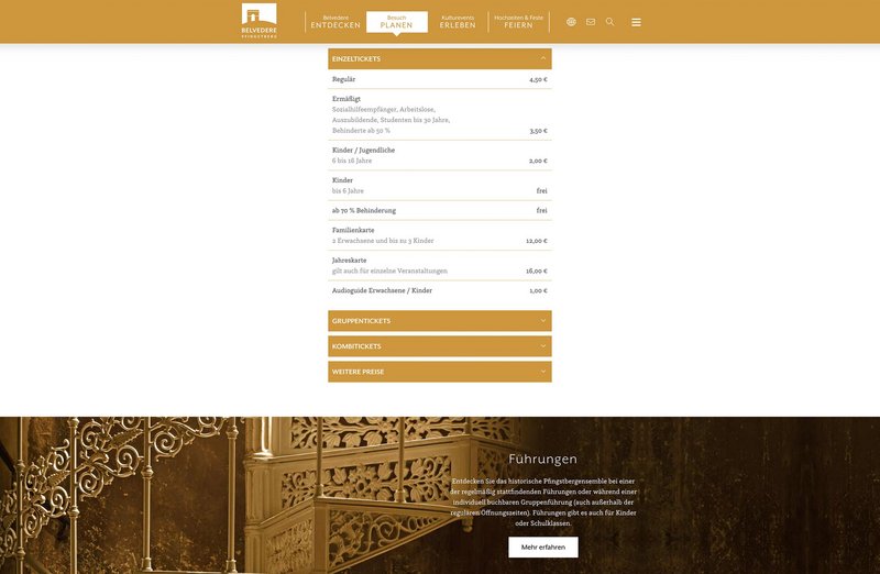 Pfingstberg Website Besuch Seite