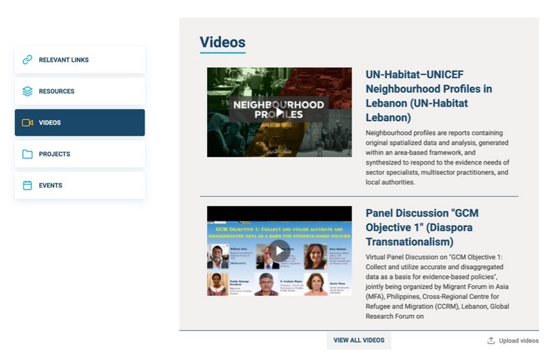 MNH Website Videos Seite