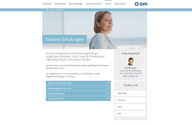 OVH Website Schulungen Seite