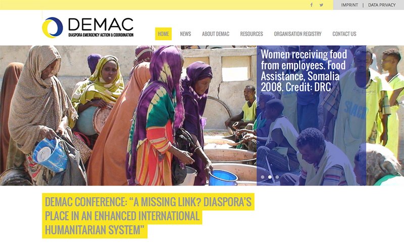 Demac Website Ansicht Startseite