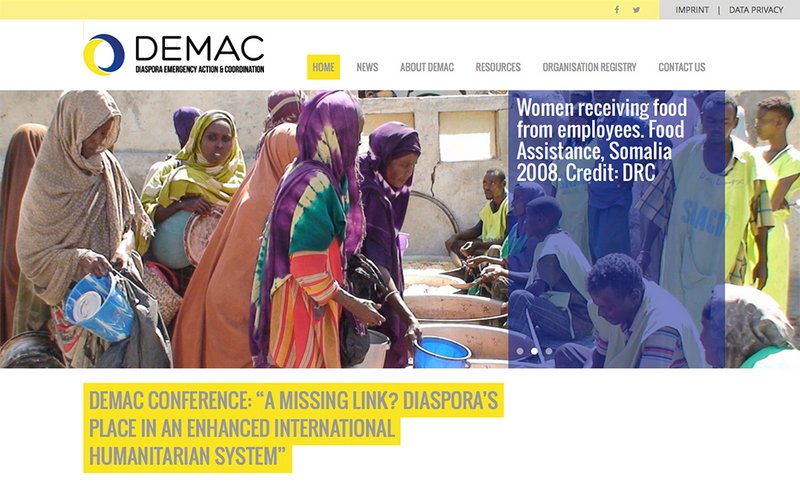 Demac Website Ansicht Startseite