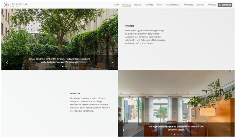 Tertianum Premium Residences Website Das Haus Seite