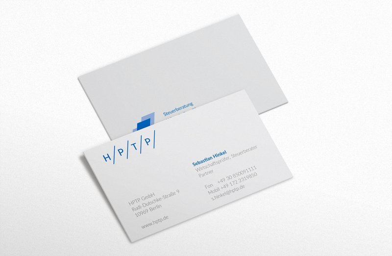 HPTP Visitenkarte im Corporate Design