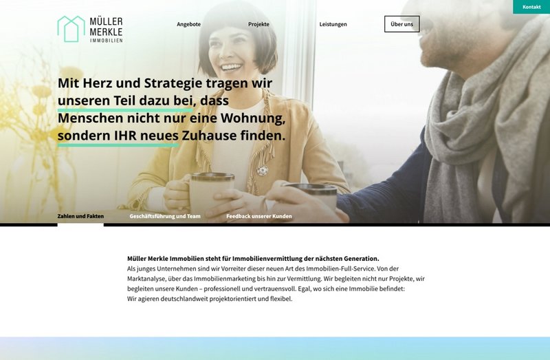 Müller Merkle Website Unternehmensseite
