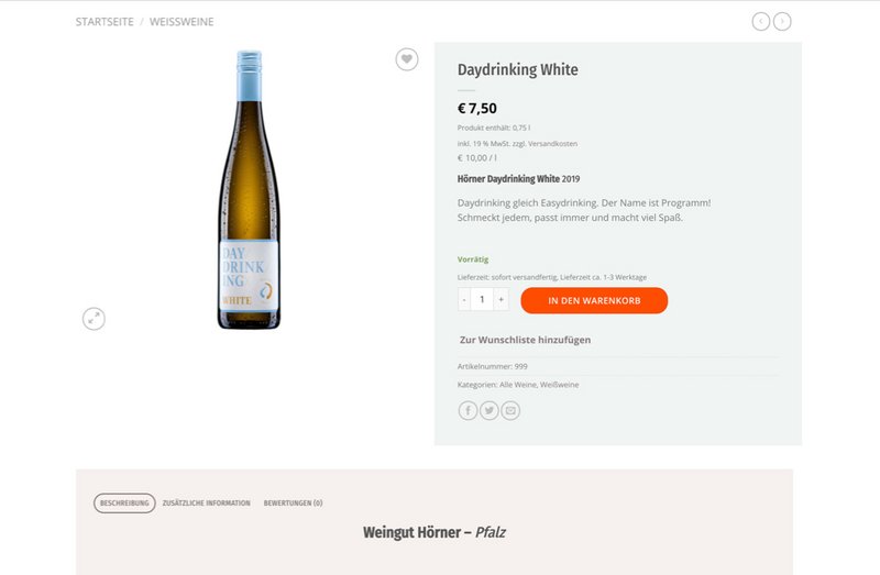 LeKork Website Produktseite