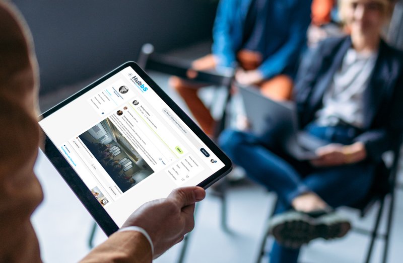 Hubbs Website Darstellung auf Tablet