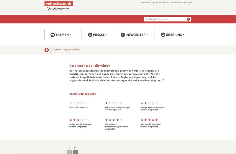 VZBV Website Themenseite