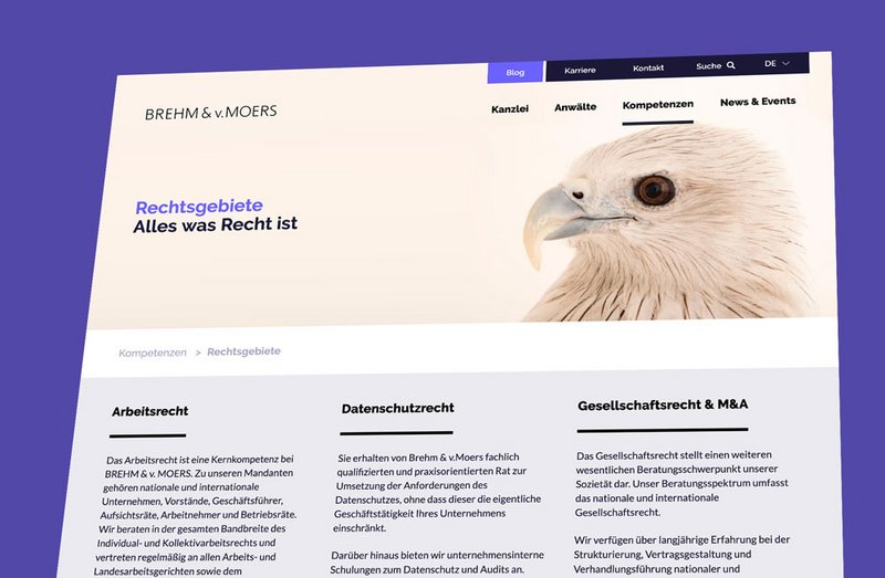 Brehm von Moers Kompetenzen Seite