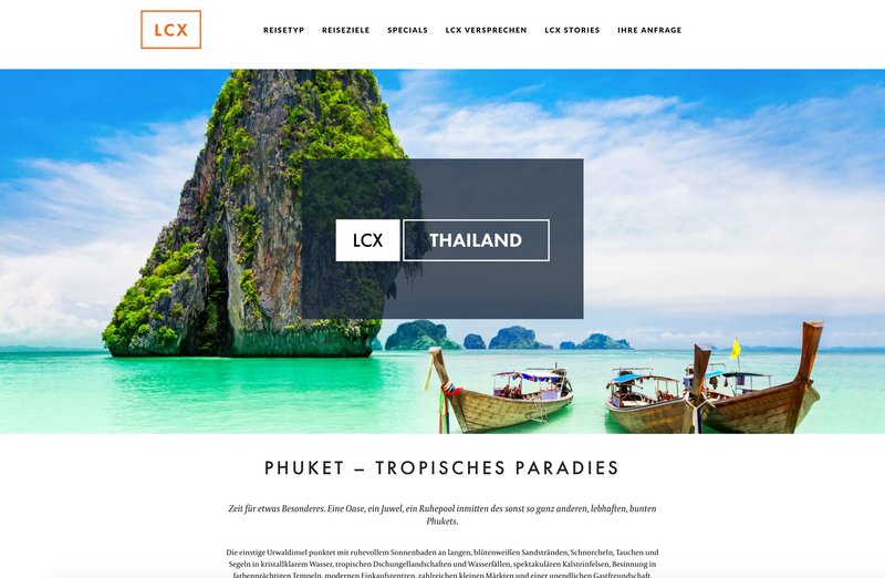 LCX Website Thailand Seite
