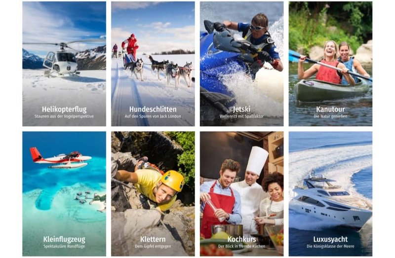 Reisemanufaktur Website Produkte