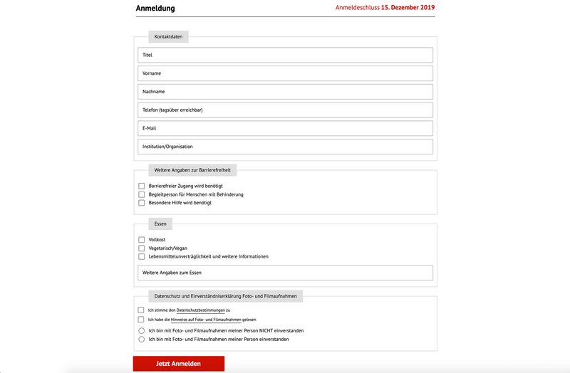 AWO Website Formular