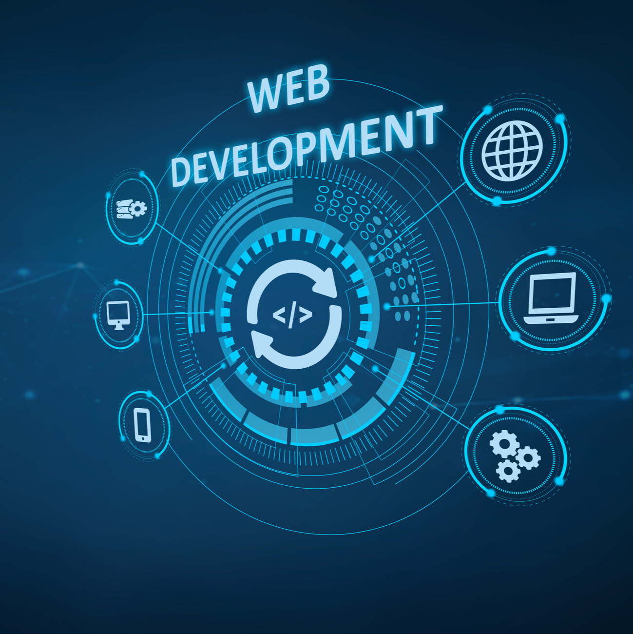 content management system web development icons