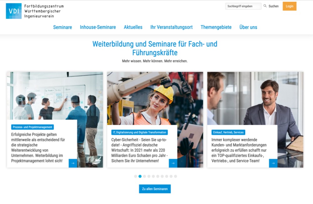 VDI Fortbildung / GOLDLAND MEDIA FullService DesignAgentur aus Berlin